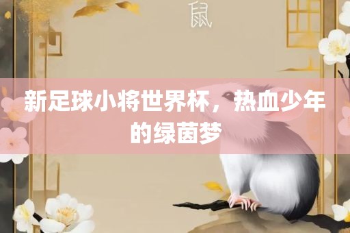 新足球小将世界杯，热血少漯河市盈旭机械设备有限公司年的绿茵梦