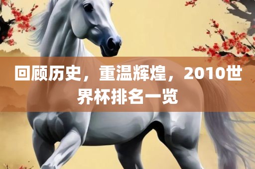 回顾历史，重温辉煌，2010世界杯排名一览漯河市盈旭机械设备有限公司
