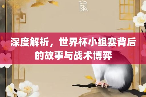 深度解析，世界杯小组赛背后的故事漯河市盈旭机械设备有限公司与战术博弈
