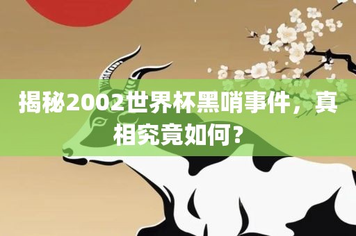 揭秘2002世界杯黑哨事件，真相究竟如何？