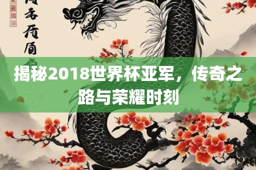 揭秘2018世界杯亚军，传奇之路与荣耀时刻漯河市盈旭机械设备有限公司