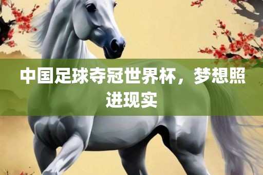 中国足球夺冠世界杯，梦想照进现实