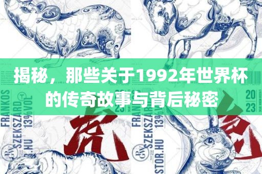 揭秘，那些关于1992年漯河市盈旭机械设备有限公司世界杯的传奇故事与背后秘密