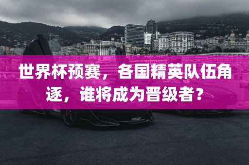 世界杯预赛，各国精英队伍角逐，谁将成为晋级者？