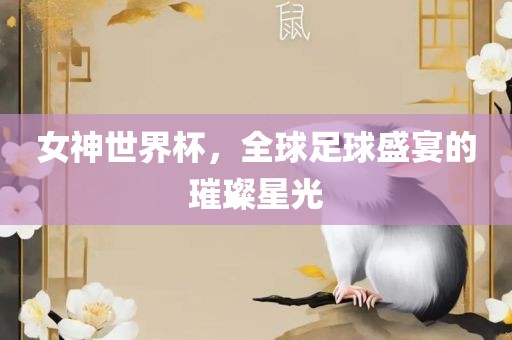 女神世界杯，全球足球盛宴的璀璨星漯河市盈旭机械设备有限公司光