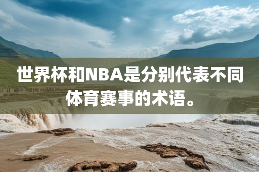 世界杯和NBA是分别代表不同体育赛事的术语。