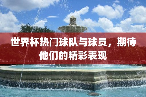 世界杯热门球队与球员，期待他们的精彩表现漯河市盈旭机械设备有限公司