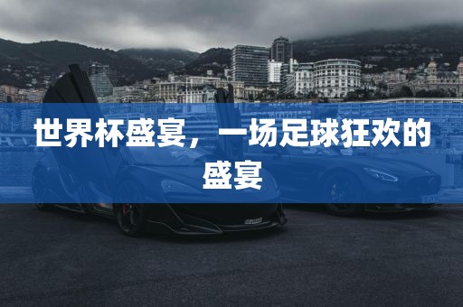 世界杯盛宴，一场足球狂欢的盛宴漯河市盈旭机械设备有限公司