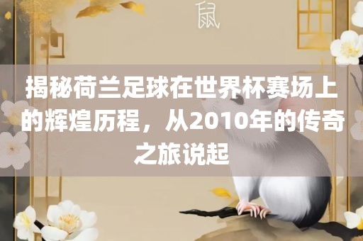 揭秘荷兰足球在世界杯赛场上的辉煌历程，从2010年的传奇之旅说起