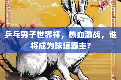乒乓男子世界杯，热血激战，谁将成为球坛霸主？漯河市盈旭机械设备有限公司