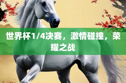 世界杯1/4决赛，激情碰撞，荣耀之战