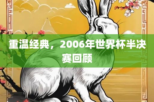 重温经典，2006年世界杯半决赛回顾