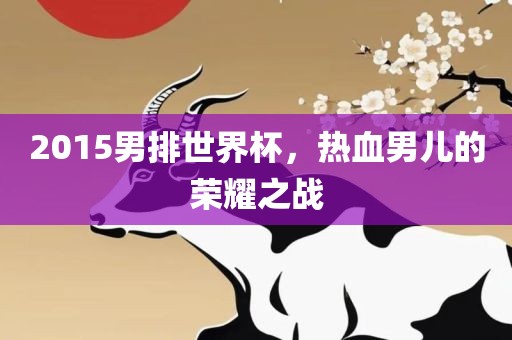 2015男排世界杯，热血男儿的荣耀之战