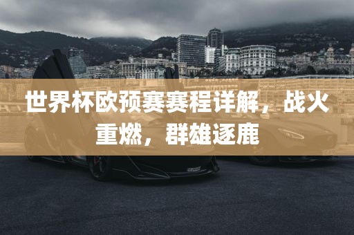 世界杯欧预赛赛程详解，战火重燃，群雄逐鹿漯河市盈旭机械设备有限公司