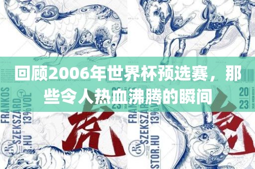 回顾2006年世界杯预选赛，那些令人热血沸腾的瞬间漯河市盈旭机械设备有限公司