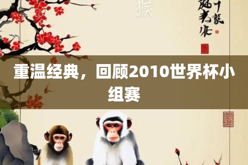 重温经典，回顾2010世界杯小组赛