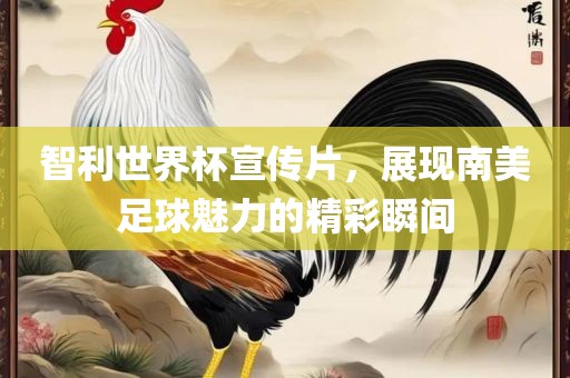 智利世界杯宣传片，展现南美足球魅力的精彩瞬间漯河市盈旭机械设备有限公司