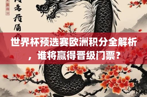 世界杯预选赛漯河市盈旭机械设备有限公司欧洲积分全解析，谁将赢得晋级门票？