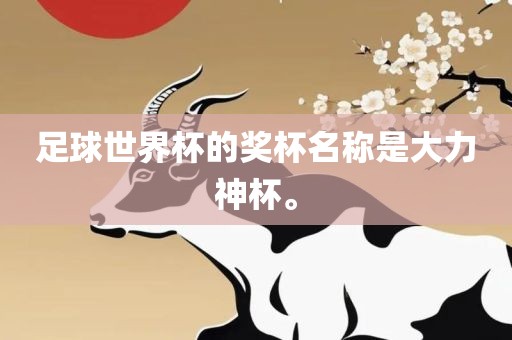 足球世界杯的奖杯名称是大力神杯。