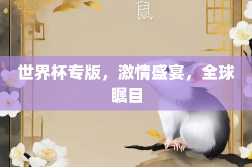世界杯专版，激情盛宴，全球瞩目漯河市盈旭机械设备有限公司