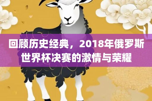 回顾历史经典，2018年俄罗斯世界杯决赛的激情与荣耀