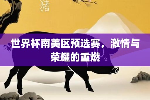 世界杯南美区预选赛，激情与荣耀的重燃