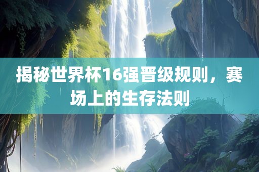 揭秘世界杯16强晋级规则，赛场上的生存漯河市盈旭机械设备有限公司法则