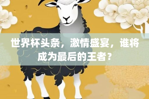 世界杯头条，激情盛宴，谁将成为最后的王者？