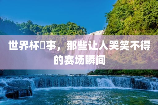 世界杯囧事，那些让人哭笑不得的赛场瞬间