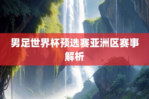 男足世界杯预选赛亚洲区赛事解析