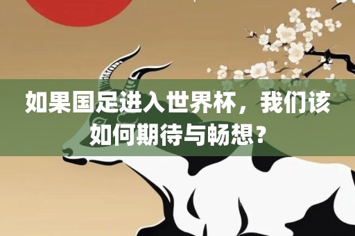 如果国足进入世界杯，我们该如何期待与畅想？