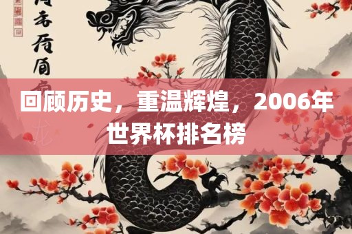 回顾历史，重温辉煌，2006年世界杯排名榜
