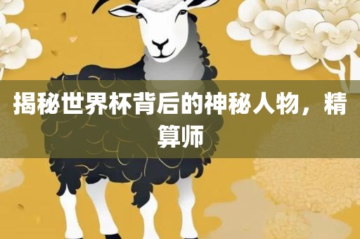 揭秘世界杯背后的神秘人物，精算师