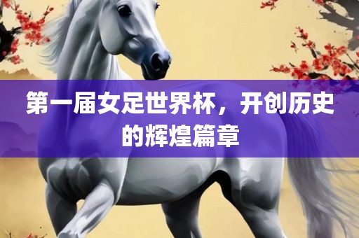 第一届女足世界杯，开创历史的辉煌篇章