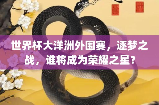 世界杯大洋洲外围赛，逐梦之战，谁将成为荣耀之星？