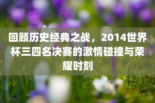 回顾历史经典之战，2014世界杯三四名决赛的激情碰撞与荣耀时刻