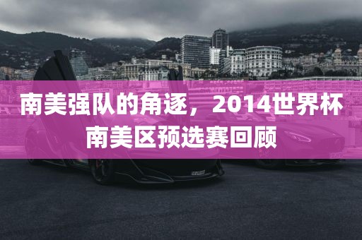 南美强队的角逐，2014世界杯南美区预选赛回顾