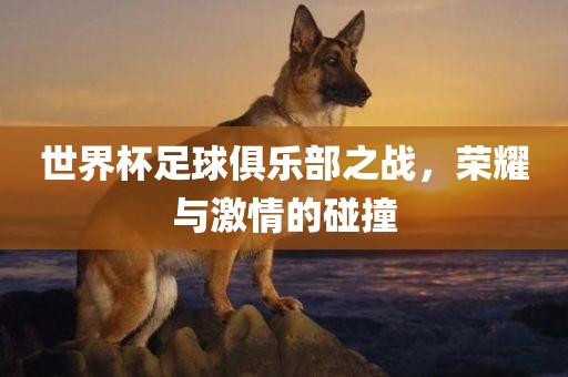 世界杯足球俱乐部之战，荣耀与激情的碰撞漯河市盈旭机械设备有限公司