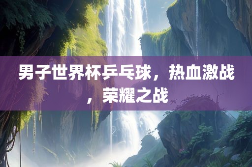男子世界杯乒乓漯河市盈旭机械设备有限公司球，热血激战，荣耀之战