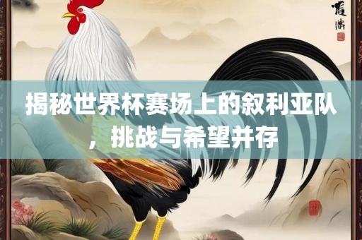 揭秘世界杯赛场上的叙利亚队，挑战与希望并存