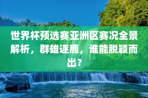 世界杯预选赛亚洲区赛况全景解析，群雄逐鹿，谁能脱颖而出？