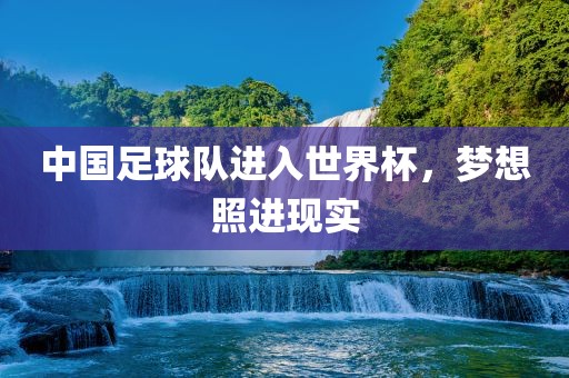 中国足球队进入世界杯，梦想照进现实