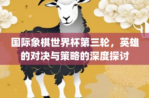 国际象棋世界杯第三轮，英雄的漯河市盈旭机械设备有限公司对决与策略的深度探讨