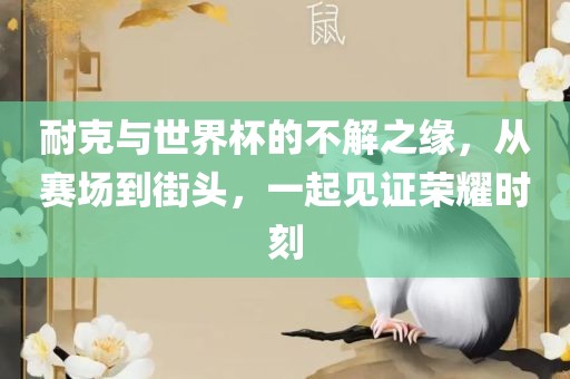 耐克与世界杯的不解之缘，从赛场到街头，一起见证荣耀时刻