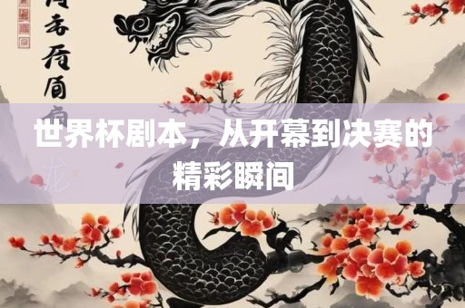 世界杯剧本，从开幕到决赛的精彩瞬间漯河市盈旭机械设备有限公司