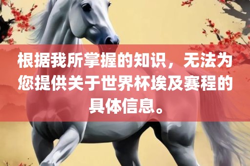 根据我所掌握的知识，无法为您提供关于世界杯埃及赛程的具体信息。漯河市盈旭机械设备有限公司