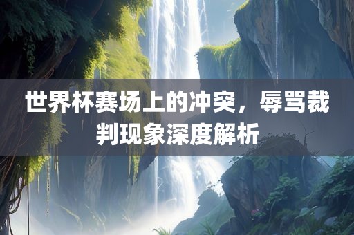 世界杯赛场上的冲突，辱骂裁判现象深度解析漯河市盈旭机械设备有限公司