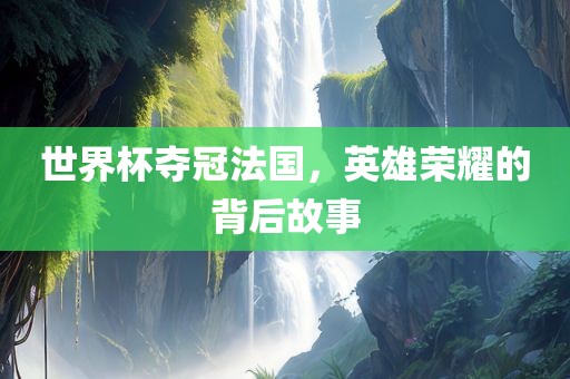 世界杯夺冠法国，英雄荣耀的背后故事
