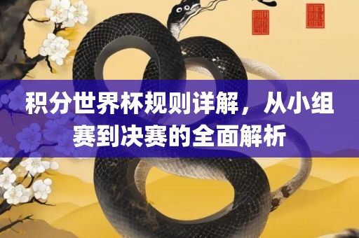 积分世界杯规则详解，从小组赛到决赛的全面解析漯河市盈旭机械设备有限公司