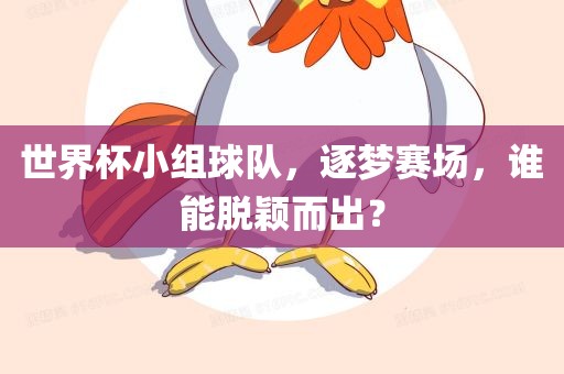 世界杯小组球队，逐梦赛场，谁能脱颖而出？